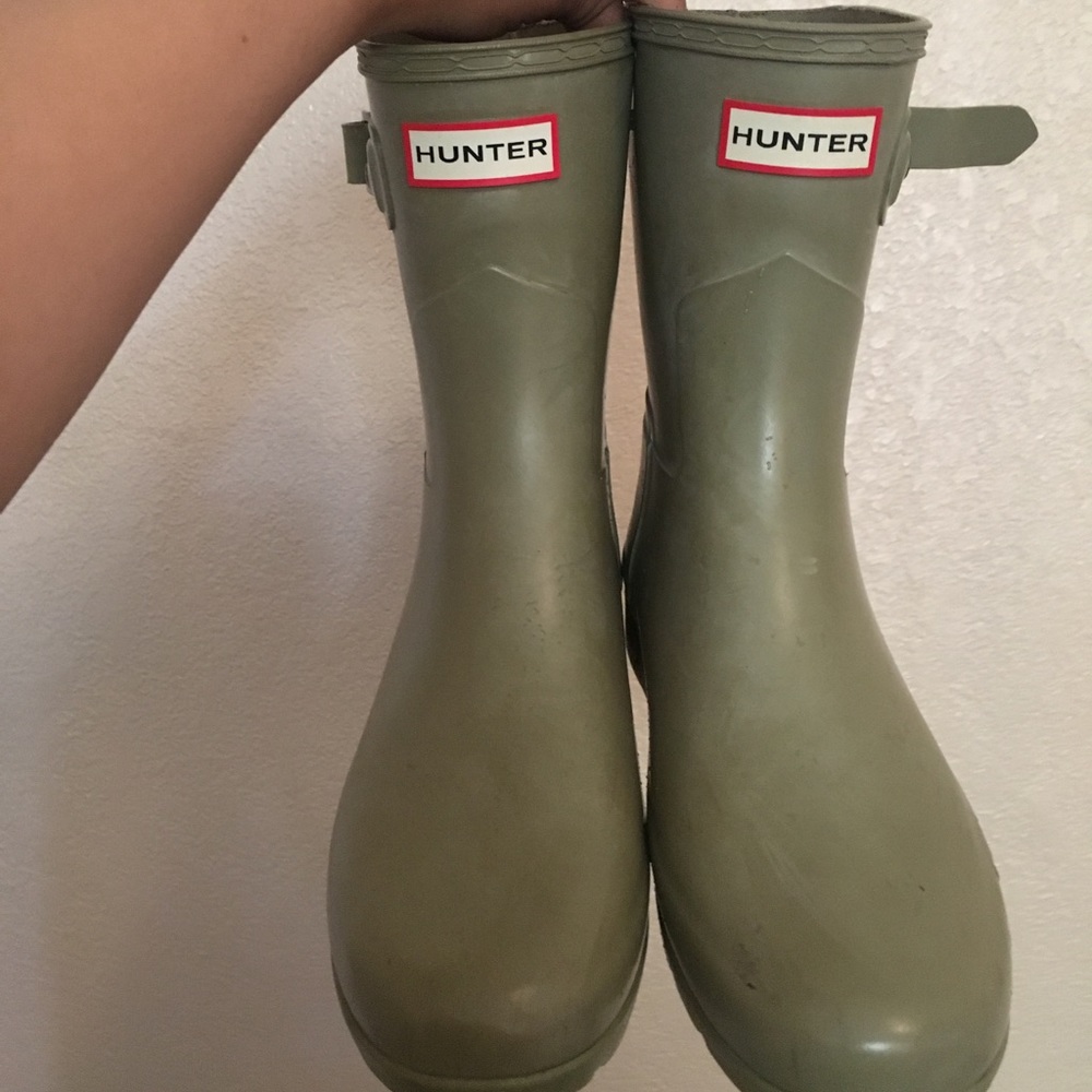 Hunter short rain boots